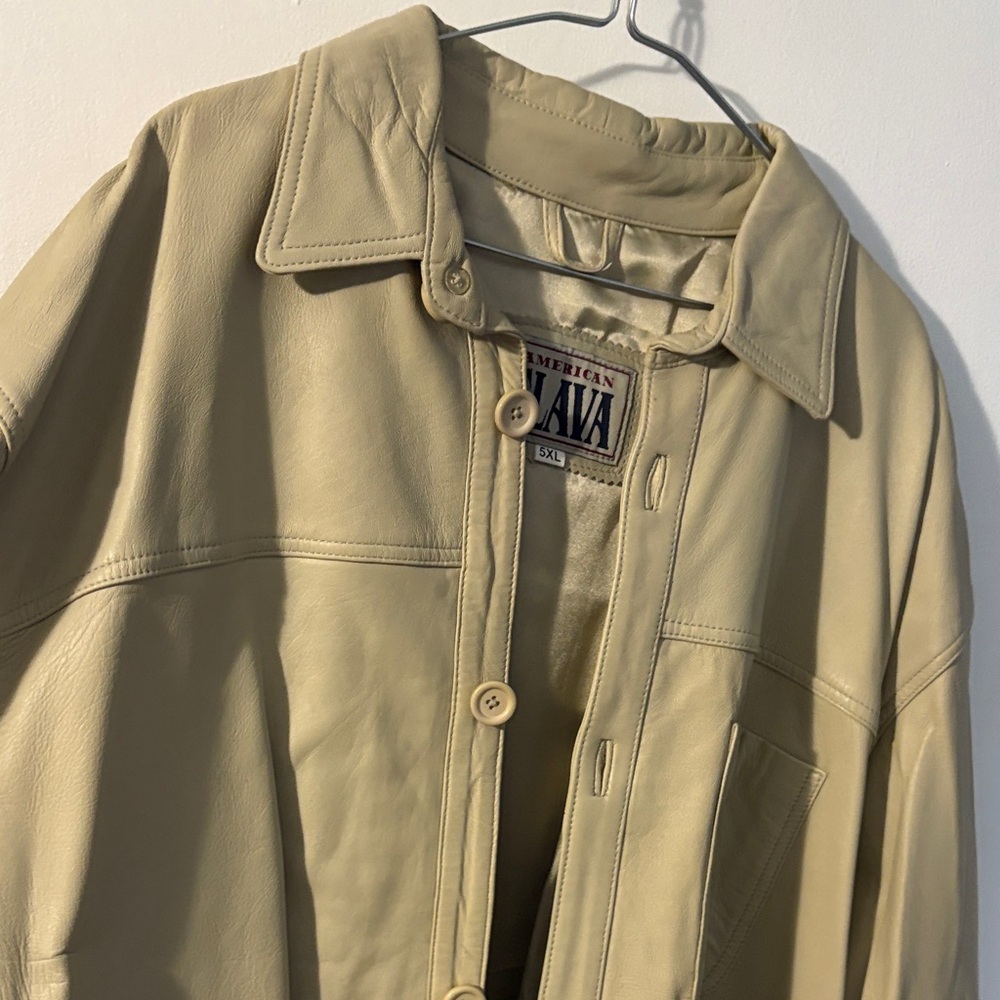 Avanti Tan Leather Jacket